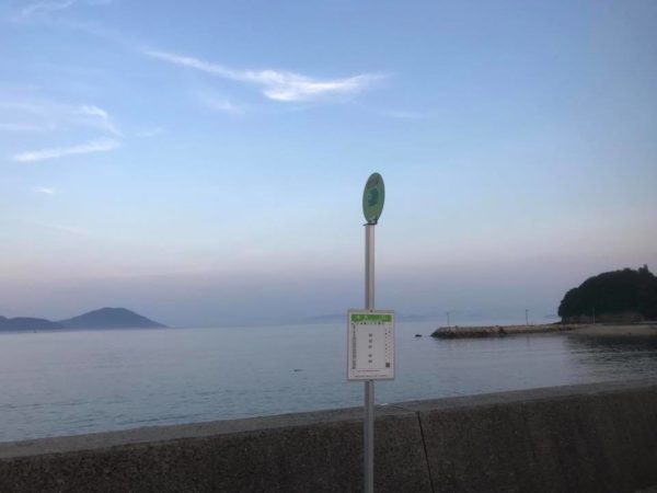 小豆島のバス停